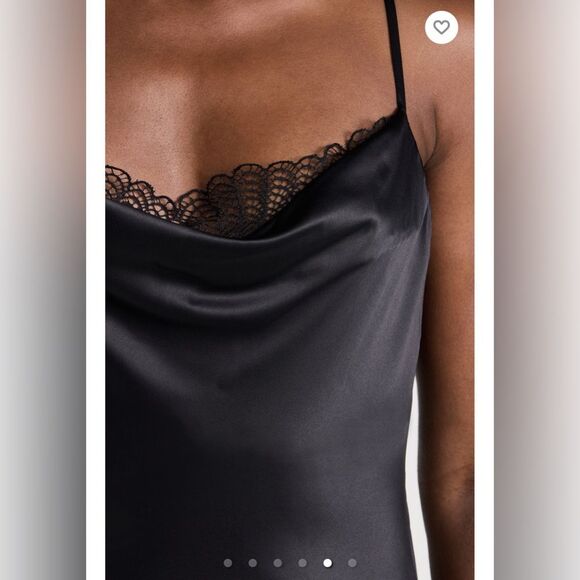 NWOT 395.00 Night Night by Jonathan SimkhaiAnya Ruched Slip Dress Medium - Picture 5 of 5